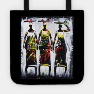 African Women Artwork, Black History Art Tote