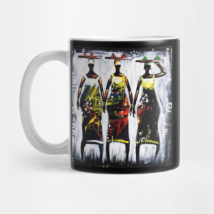African Women Artwork, Black History Art Mug