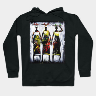 African Women Artwork, Black History Art Hoodie