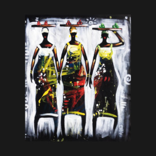 African Women Artwork, Black History Art T-Shirt