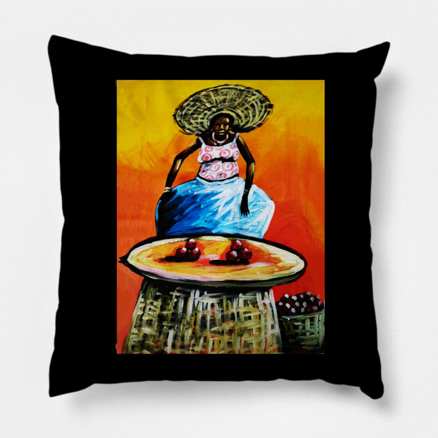 African Woman Black History, Artwork Pillow by logiamerch