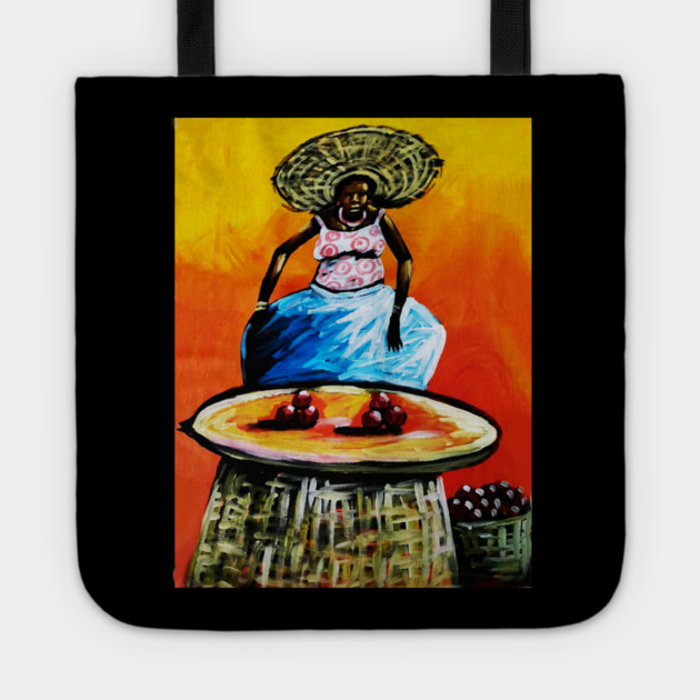 African Woman Black History, Artwork Tote by logiamerch