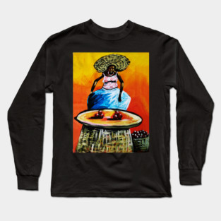 African Woman Black History, Artwork Long Sleeve T-Shirt