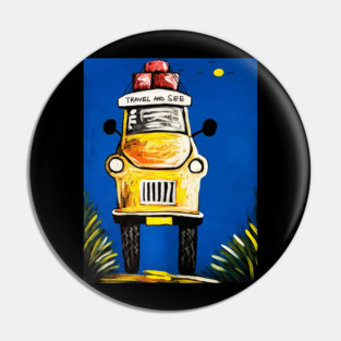 Travel and See, Vacation Love Traveling Pin