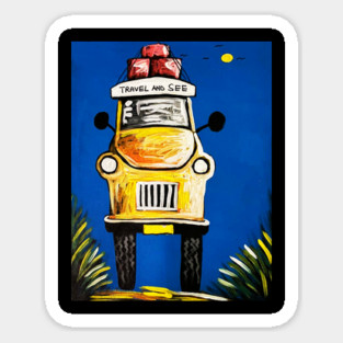 Travel and See, Vacation Love Traveling Magnet