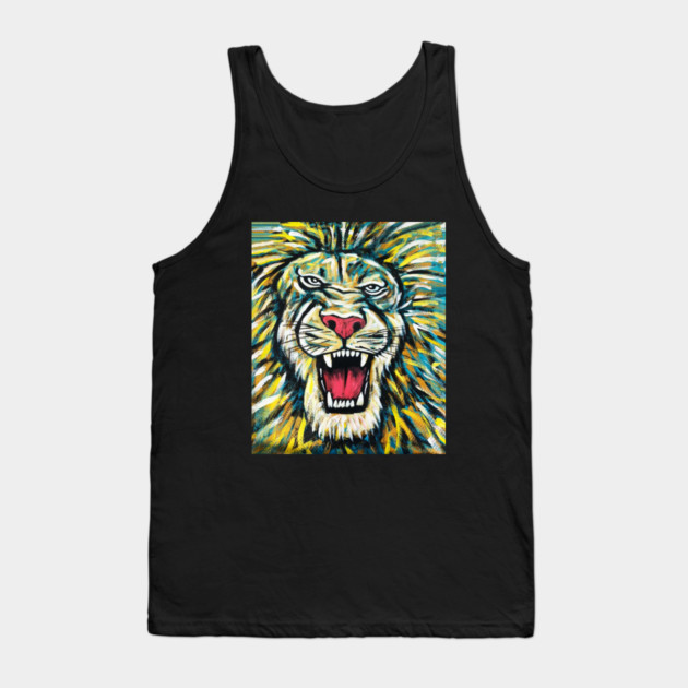 African Lion, Anima African Art Tank Top by logiamerch