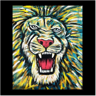 African Lion, Anima African Art Posters and Art
