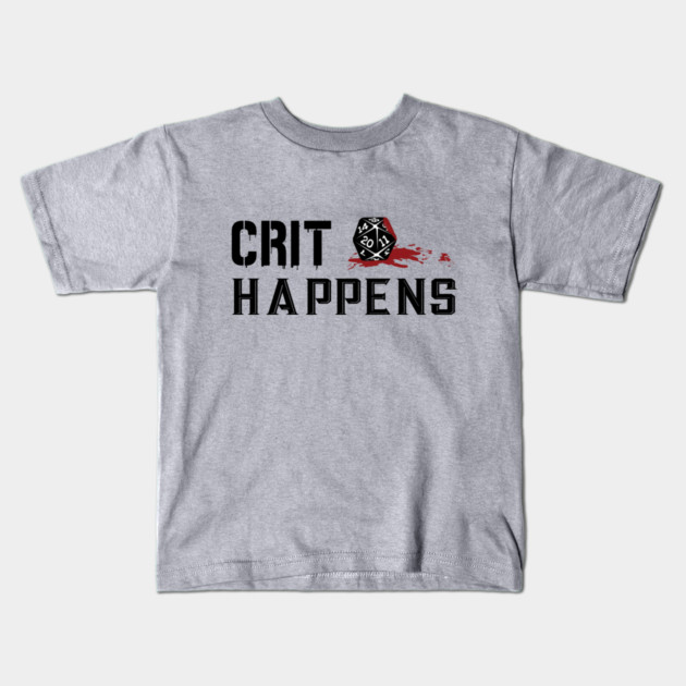 Crit Happens - Light Kids T-Shirt by Rick Gualtieri