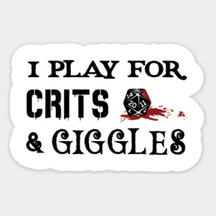 Crits and Giggles - Light Sticker