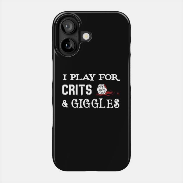 Crits and Giggles - Dark Phone Case by Rick Gualtieri