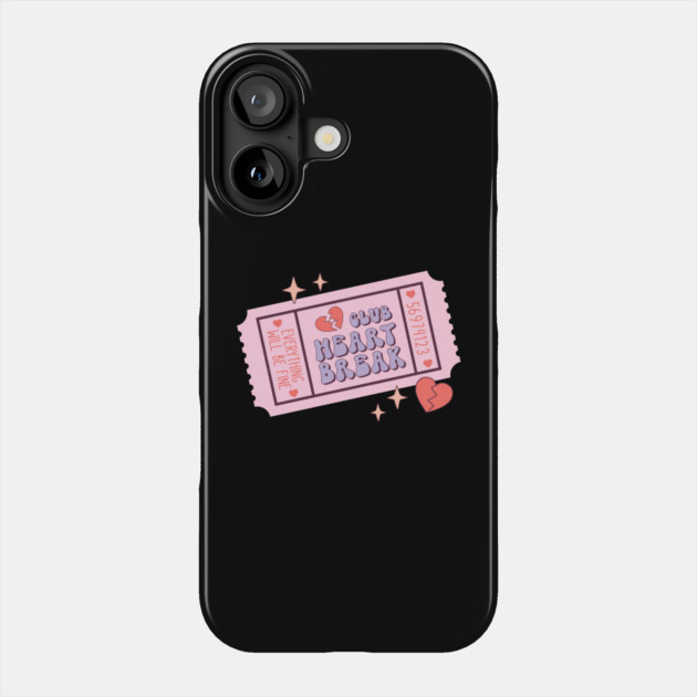 Club Heart Break Valentine's Day Phone Case by The WYLD Tribe