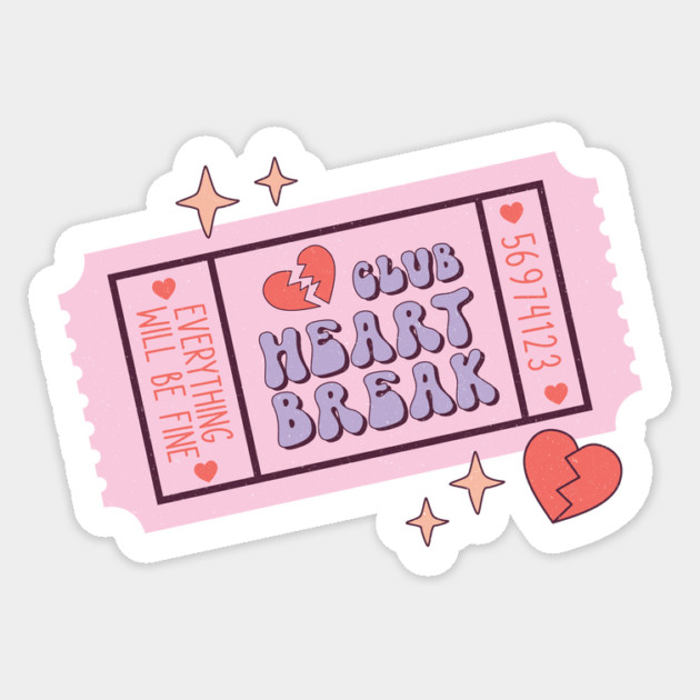 Club Heart Break Valentine's Day Sticker by The WYLD Tribe