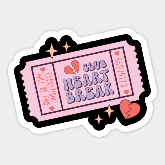 Club Heart Break Valentine's Day Magnet by The WYLD Tribe