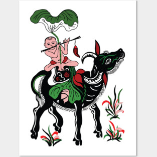 VIETNAMESE FOLK ART PAINTING Posters and Art