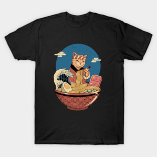 Catana Cat  Ramen Wave T-Shirt