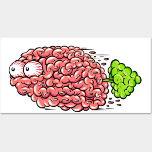 Brain Fart (front print) Posters and Art