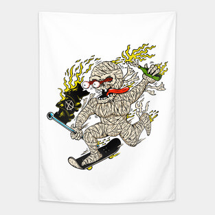 Riot Mummy (front print) Tapestry