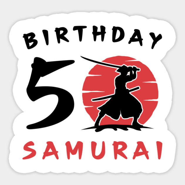 I am 5 Years Old Birthday Bday Party Gift 5th Little Ninja Samurai Japanese Warrior Magnet by Tshirtiz
