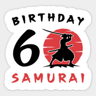 I am 6 Years Old Birthday Bday Party Gift 6th Little Ninja Samurai Japanese Warrior Magnet
