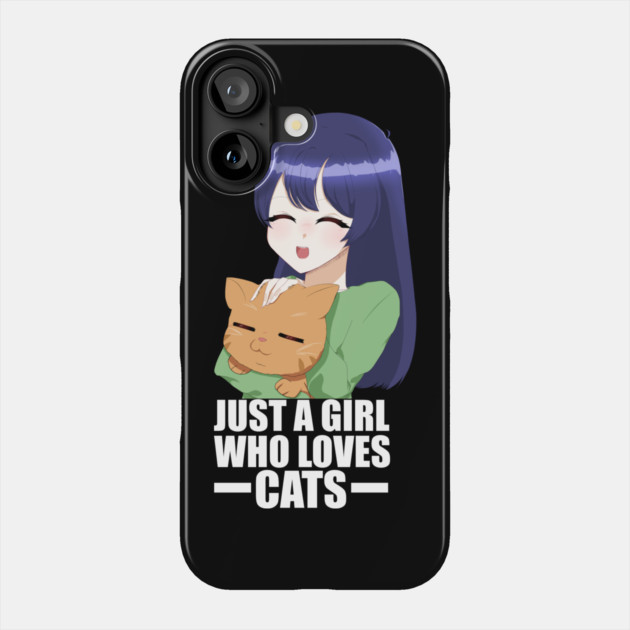 Funny Cat Lover, Girl who Loves Cats Phone Case by logiamerch