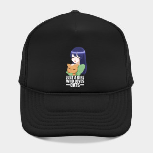 Funny Cat Lover, Girl who Loves Cats Hat