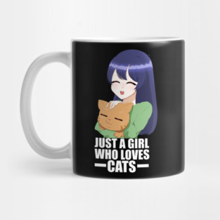 Funny Cat Lover, Girl who Loves Cats Mug