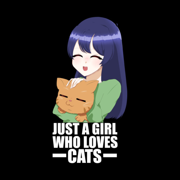 Funny Cat Lover, Girl who Loves Cats by logiamerch