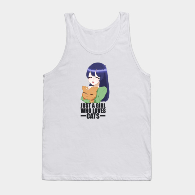 Funny Cat Lover, Girl who Loves Cats Tank Top by logiamerch