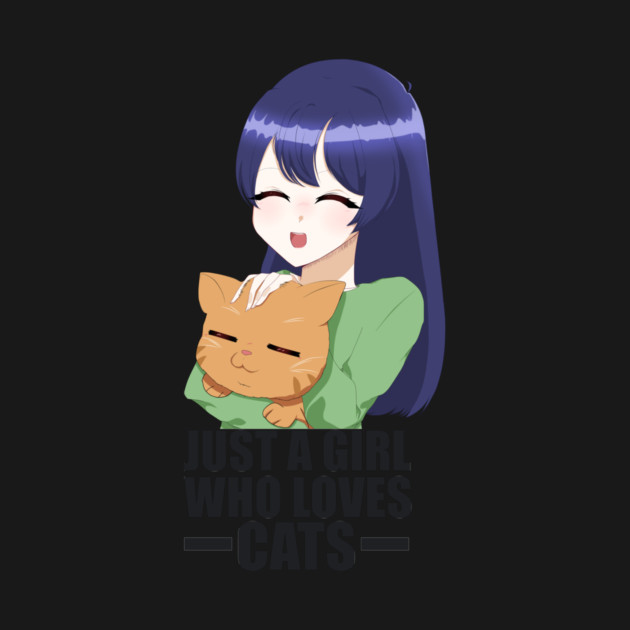 Funny Cat Lover, Girl who Loves Cats by logiamerch