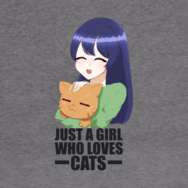 Funny Cat Lover, Girl who Loves Cats by logiamerch
