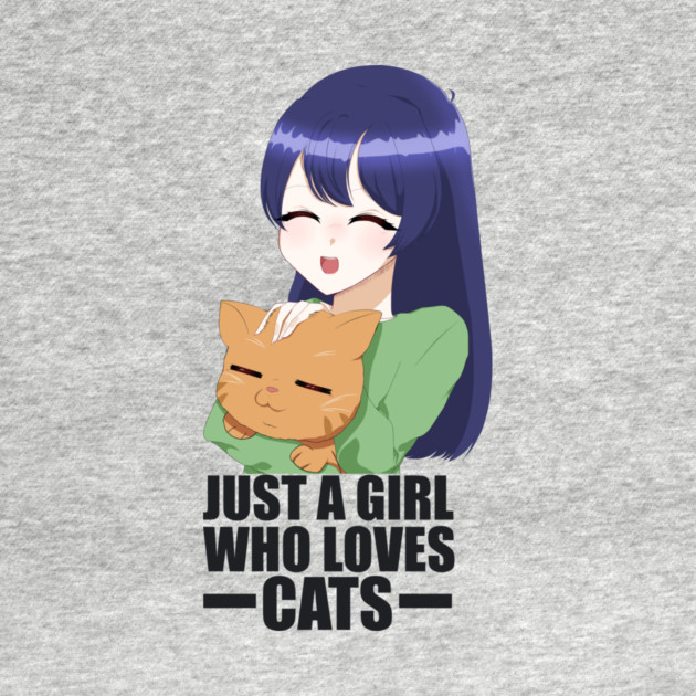 Funny Cat Lover, Girl who Loves Cats by logiamerch