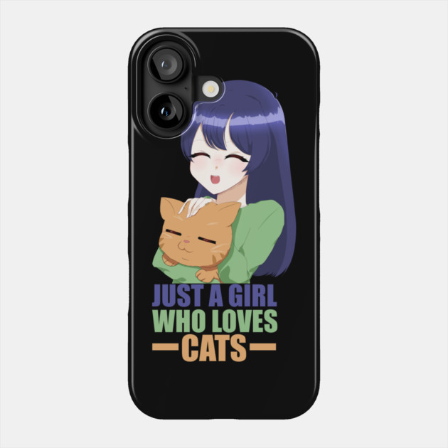 Funny Cat Lover, Girl who Loves Cats Phone Case by logiamerch