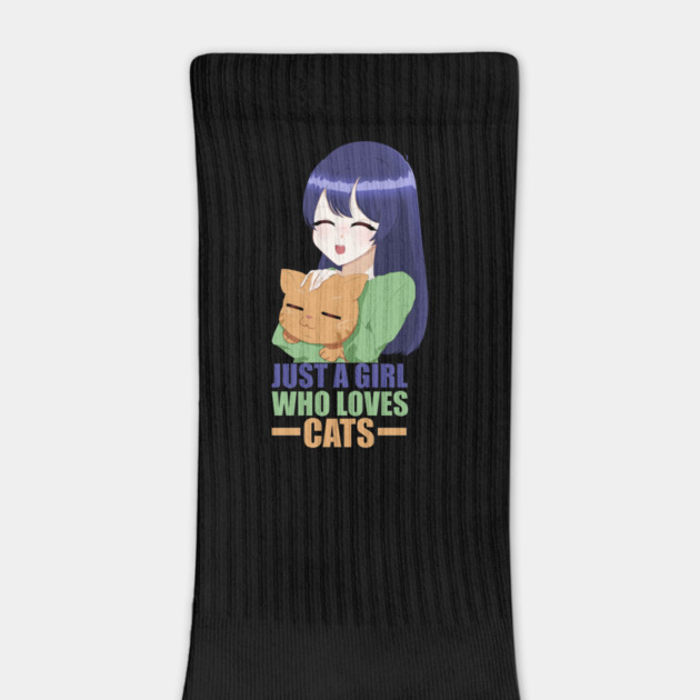 Funny Cat Lover, Girl who Loves Cats by logiamerch