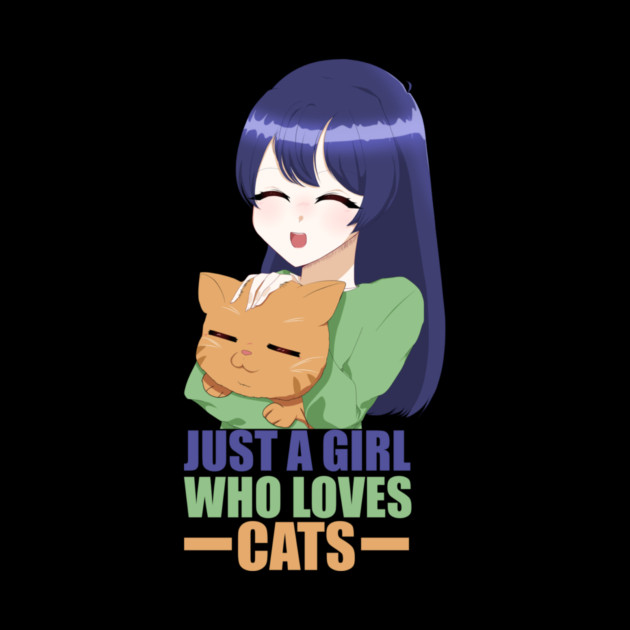 Funny Cat Lover, Girl who Loves Cats by logiamerch