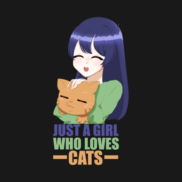 Funny Cat Lover, Girl who Loves Cats by logiamerch