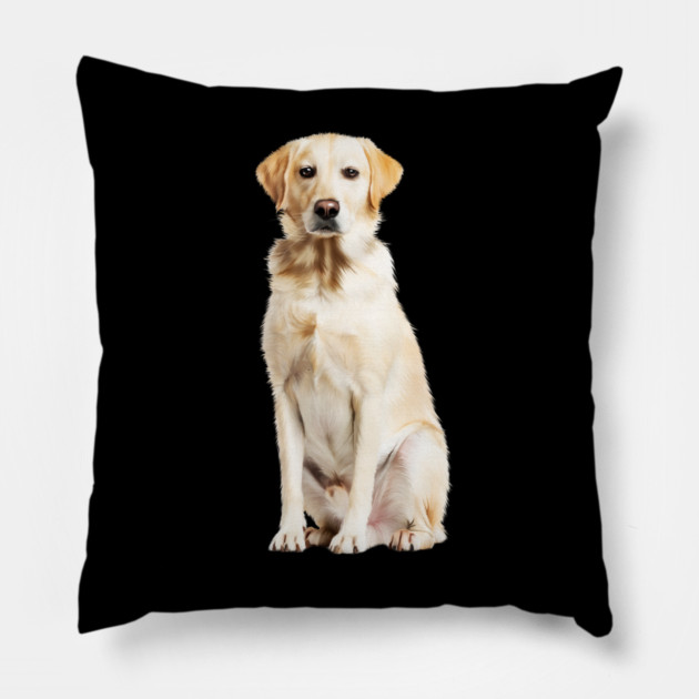Labrador Retriever Dog, Lab Dog Lover Pillow by logiamerch