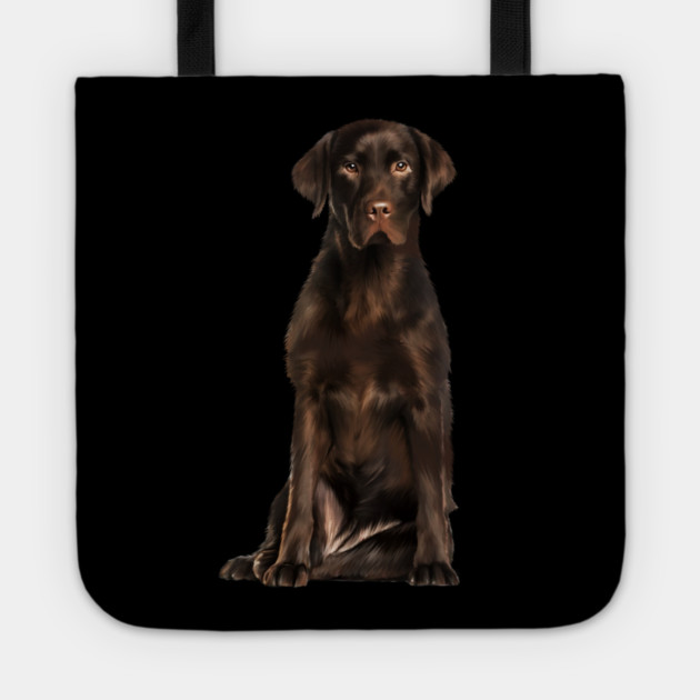 Brown labrador Retriever Dog, Lab Dog Lover Tote by logiamerch
