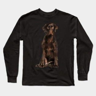 Brown labrador Retriever Dog, Lab Dog Lover Long Sleeve T-Shirt