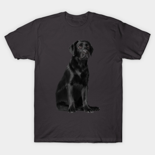 Black Labrador Retriever Puppy Dog, Lab Dog Lover T-Shirt by logiamerch