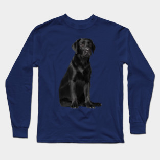 Black Labrador Retriever Puppy Dog, Lab Dog Lover Long Sleeve T-Shirt