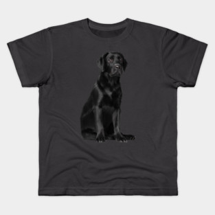 Black Labrador Retriever Puppy Dog, Lab Dog Lover Kids T-Shirt