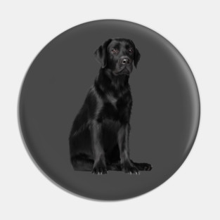 Black Labrador Retriever Puppy Dog, Lab Dog Lover Pin