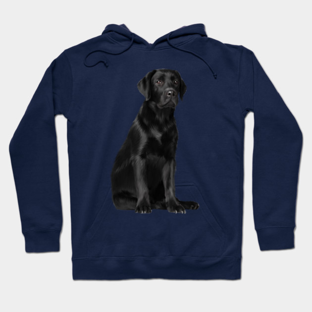 Black Labrador Retriever Puppy Dog, Lab Dog Lover Hoodie by logiamerch
