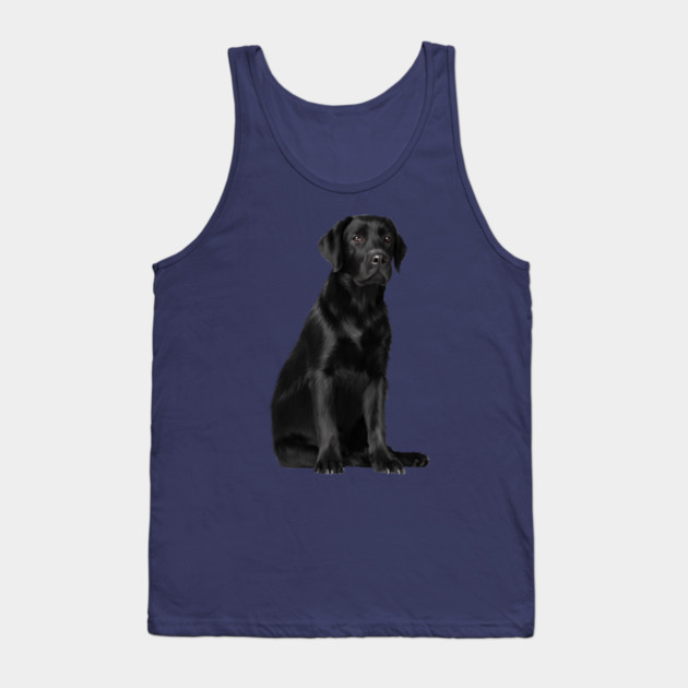 Black Labrador Retriever Puppy Dog, Lab Dog Lover Tank Top by logiamerch