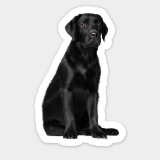 Black Labrador Retriever Puppy Dog, Lab Dog Lover Sticker