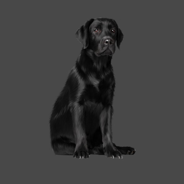 Black Labrador Retriever Puppy Dog, Lab Dog Lover by logiamerch