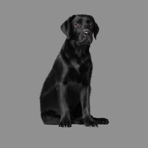 Black Labrador Retriever Puppy Dog, Lab Dog Lover by logiamerch