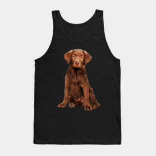 Brown labrador Retriever Dog Puppy, Lab Dog Lover Tank Top