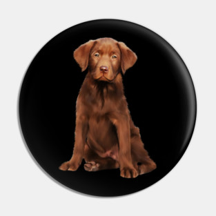 Brown labrador Retriever Dog Puppy, Lab Dog Lover Pin