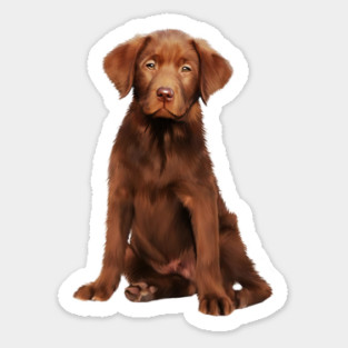 Brown labrador Retriever Dog Puppy, Lab Dog Lover Sticker
